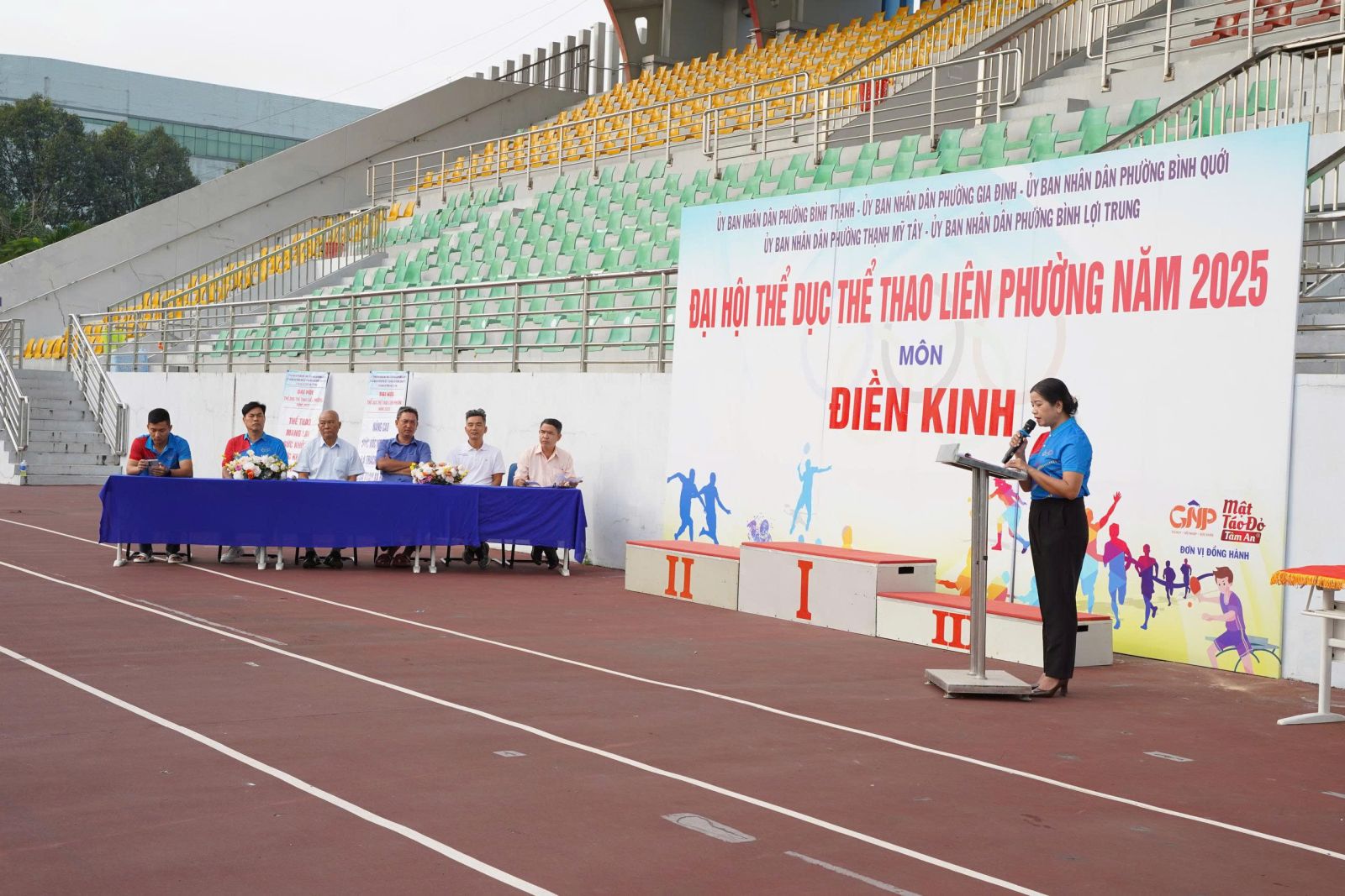 Sôi nổi giải Điền kinh Đại hội Thể dục thể thao liên phường năm 2025