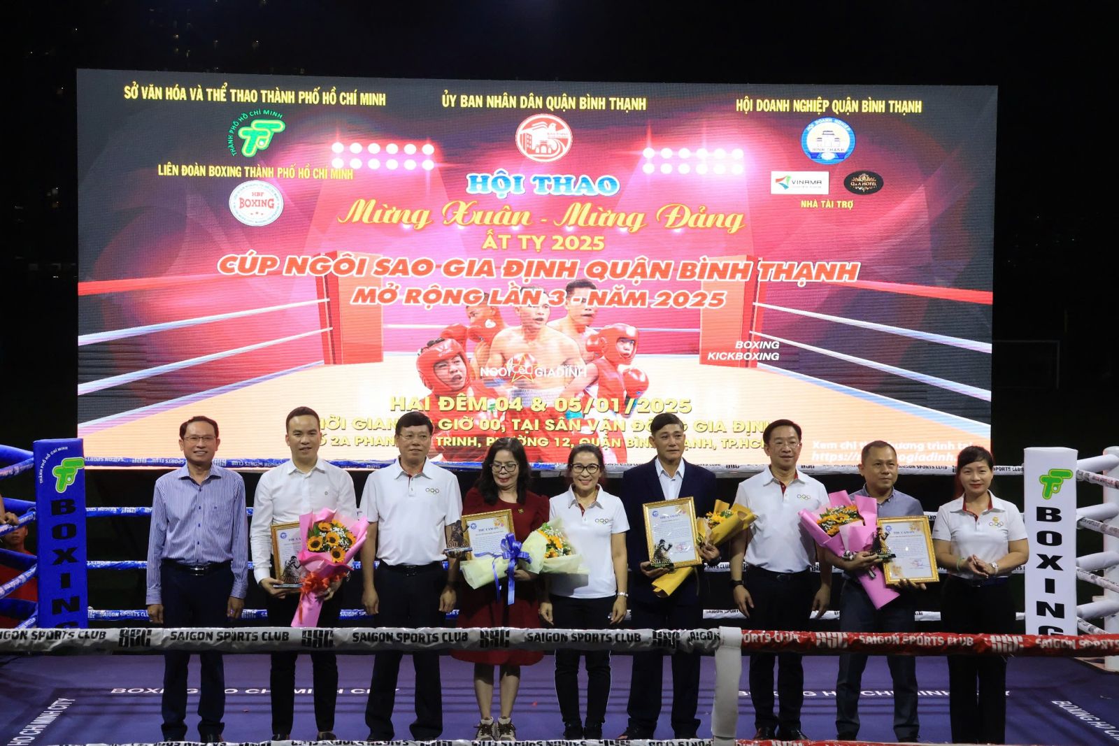 Lễ khai mạc hội thao Mừng Đảng - Mừng Xuân, giải Cúp Ngôi sao Gia Định quận Bình Thạnh mở rộng lần 3 - năm 2025