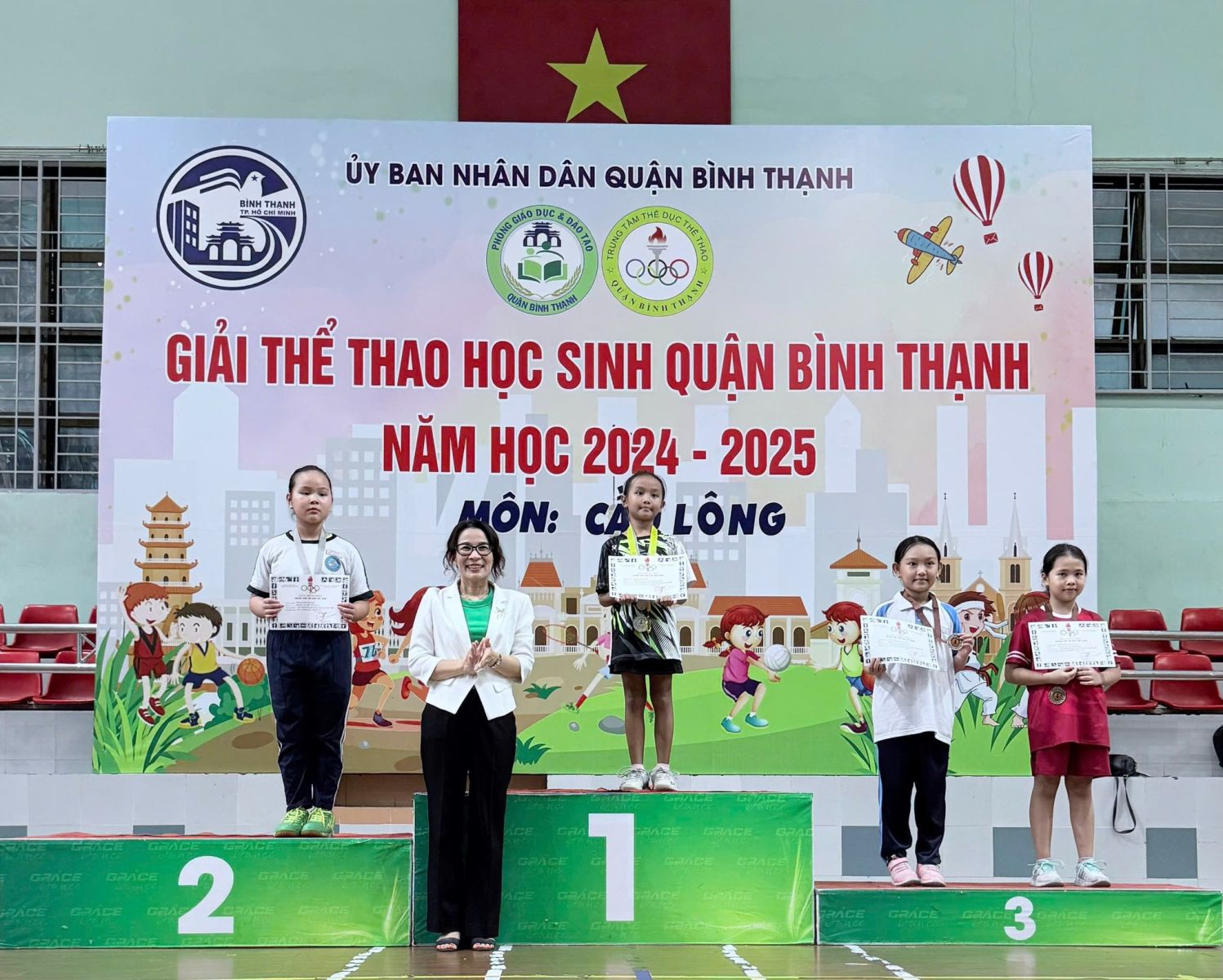 Giải Thể thao học sinh quận Bình Thạnh năm học 2024 - 2025 môn Cầu lông