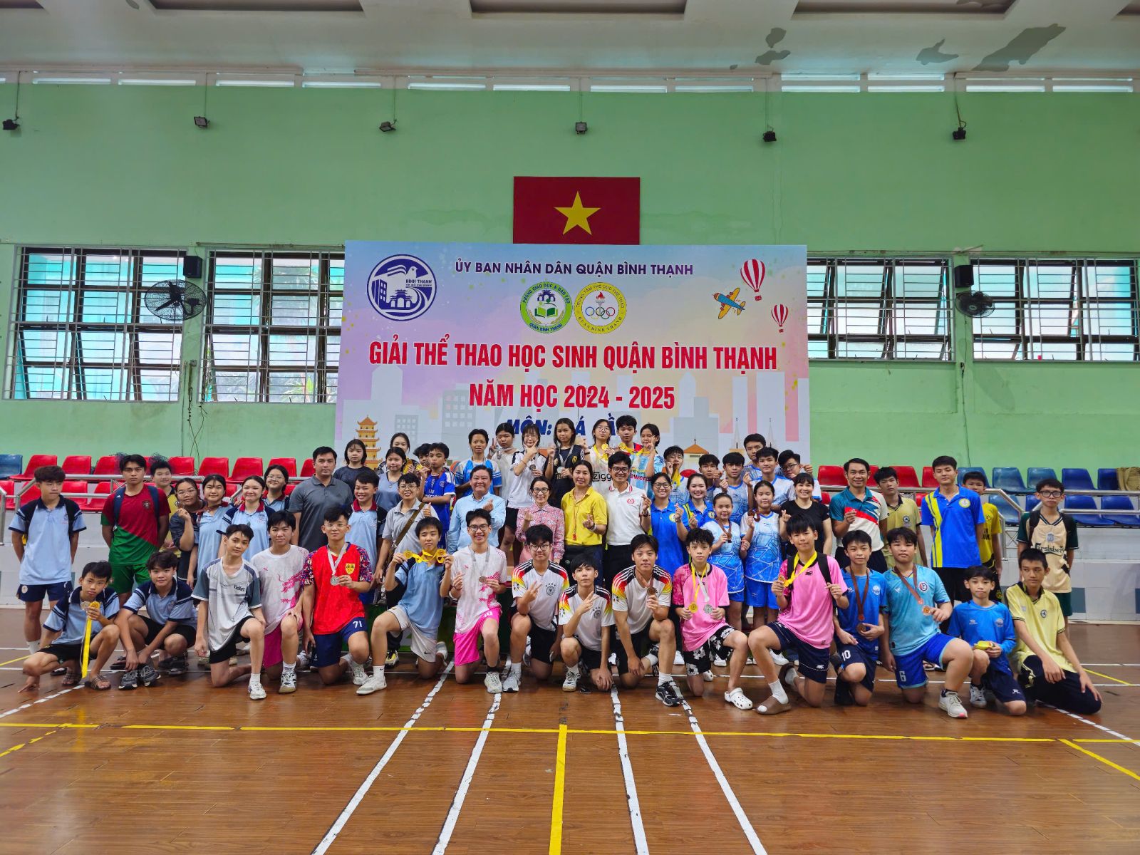 Giải Thể thao học sinh quận Bình Thạnh năm học 2024 - 2025 môn Đá cầu