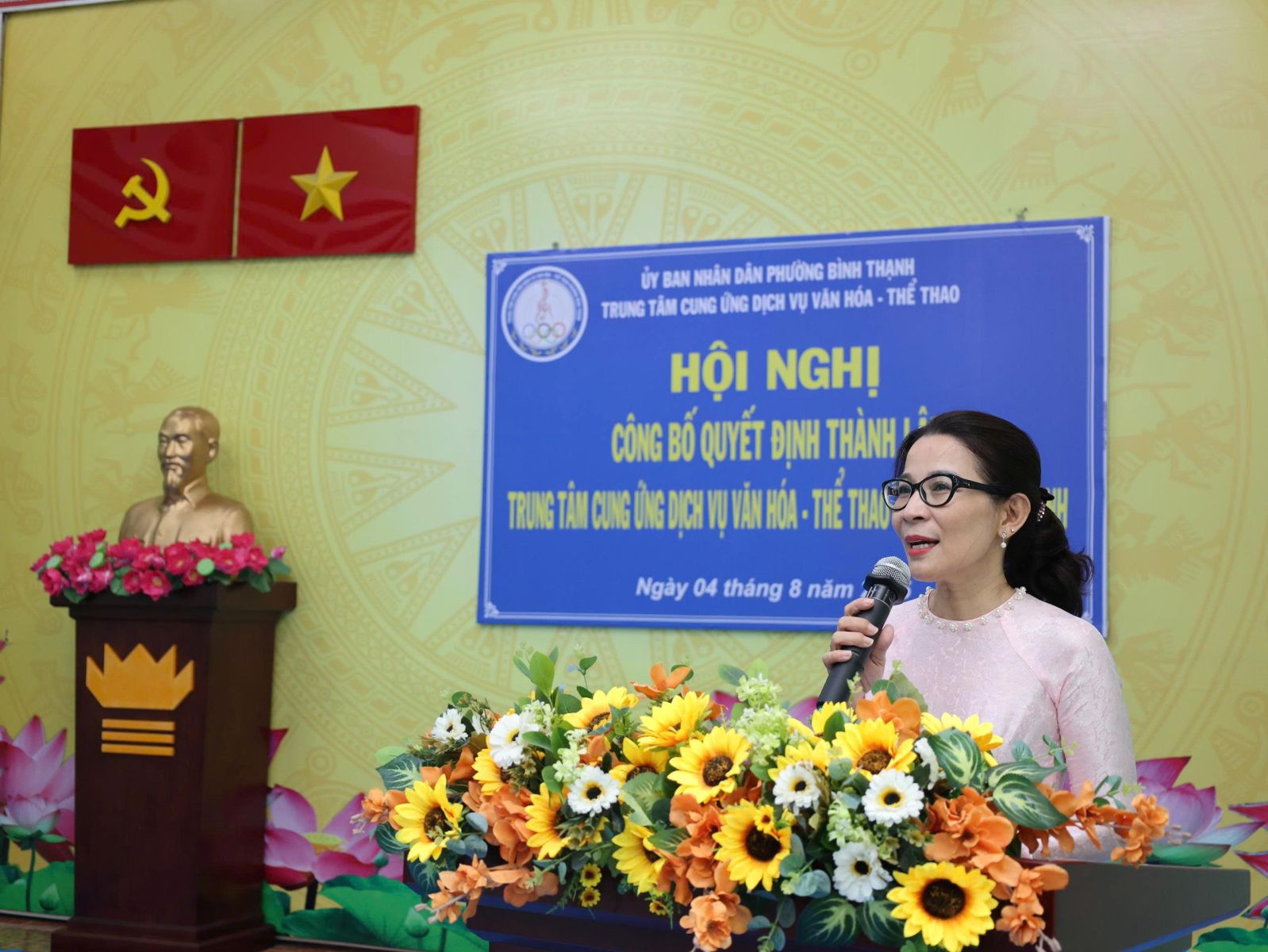 Hoàn thiện bộ máy Trung tâm Cung ứng dịch vụ văn hóa - thể thao phường Bình Thạnh