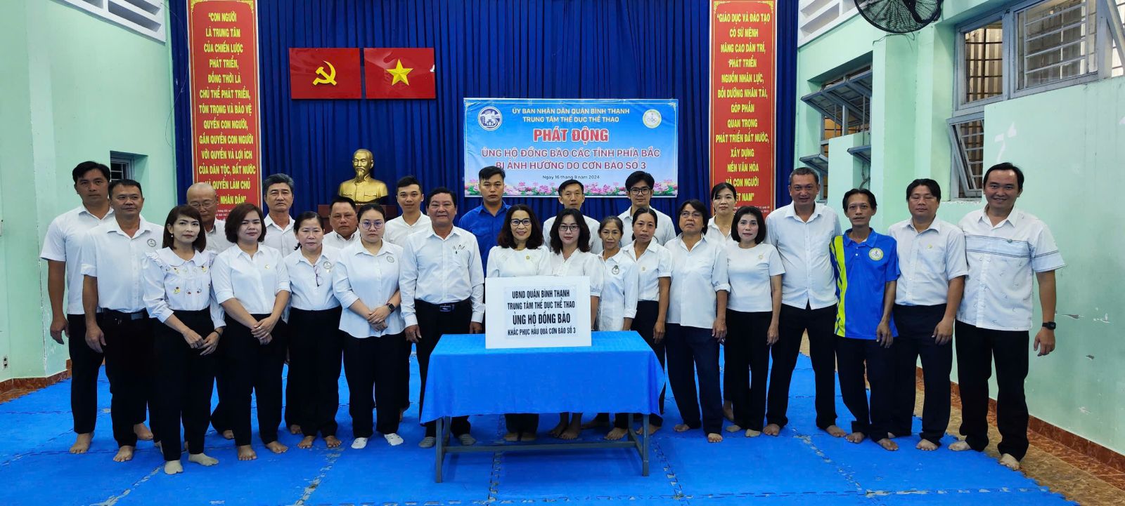 Hoạt động ủng hộ đồng bào các tỉnh phía Bắc bị ảnh hưởng, thiệt hại do bão Yagi (cơn bão số 3)